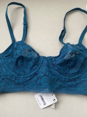 Free People Teal Underwire Bra